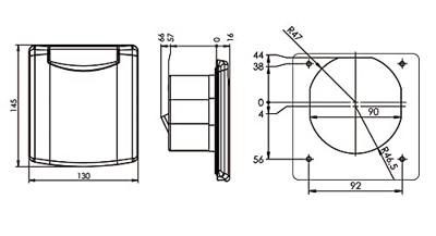 AS Schwabe 62473 Stopcontact (inbouw) IP44 Wit AS Schwabe 62473 Stopcontact (inbouw) IP44 Wit