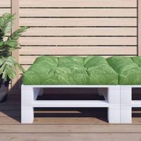VidaXL Palletkussen bladpatroon 70x70x12 cm stof - thumbnail