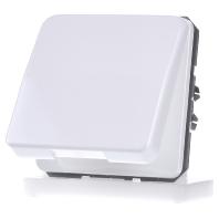 Jung CD1520BFKLWW Wandcontactdoos met randaarde en klapdeksel Inzetstuk 1-voudig Alpine-wit 1 stuk(s)