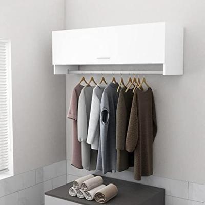 VidaXL Kledingkast 100x32,5x35 cm bewerkt hout wit VidaXL Kledingkast 100x32,5x35 cm bewerkt hout wit