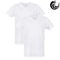 Vinnie-G Heren T-shirt V-hals Wit 2-pack-XXL - thumbnail