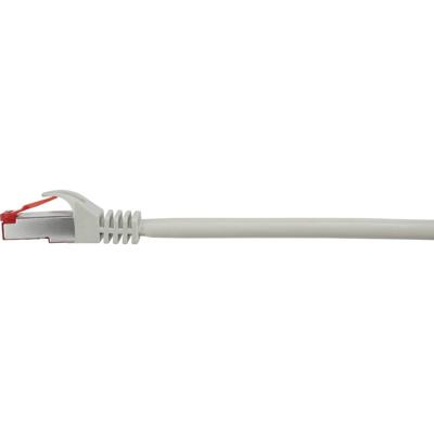 Renkforce RF-4724260 RJ45 Netwerkkabel, patchkabel CAT 6 S/FTP 15.00 m Grijs Snagless, Vergulde steekcontacten, Vlambestendig 1 stuk(s)