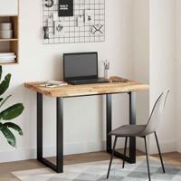 Bureaublad met olieafwerking 80x70x4 cm massief acaciahout - thumbnail