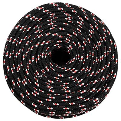 VidaXL Boot touw 6 mm 250 m polypropyleen zwart VidaXL Boot touw 6 mm 250 m polypropyleen zwart