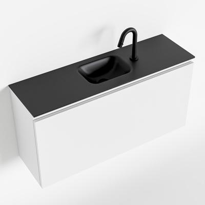 MONDIAZ OLAN 100cm toiletmeubel talc. LEX wastafel urban midden 1 kraangat MONDIAZ OLAN 100cm toiletmeubel talc. LEX wastafel urban midden 1 kraangat