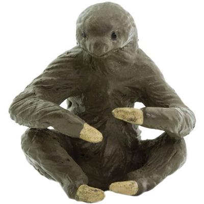 Safari mini figuren Luiaard 2,5 cm rubber bruin 192 stuks