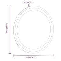 VidaXL Badkamerspiegel led rond 50 cm - thumbnail
