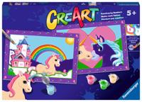 Ravensburger Creart schilderen op nummer - magische eenhoorns - thumbnail