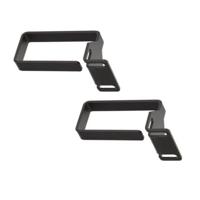 WP Rack WPN-ACM-001-B Metalen Kabel Ring Set | 1 HE | Zwart - thumbnail