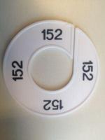 Maatring wit/zwart 152 - thumbnail