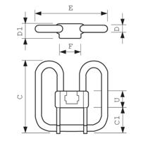 Philips PL-Q 4 Pin fluorescente lamp 24,8 W GR10q Koel wit A - thumbnail