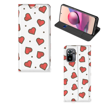 Xiaomi Redmi Note 10 4G | 10S | Poco M5s | Hoesje met Magneet | Hearts Xiaomi Redmi Note 10 4G | 10S | Poco M5s | Hoesje met Magneet | Hearts