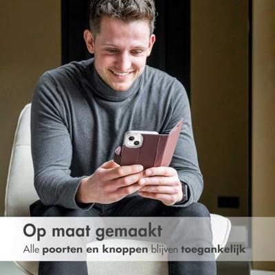 Accezz Wallet Softcase Bookcase Samsung Galaxy S23 Plus Telefoonhoesje Bruin