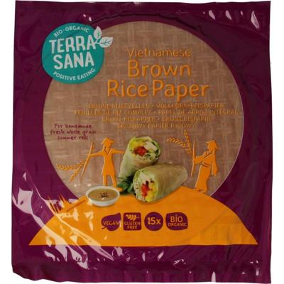 TerraSana Vietnamese bruine rijstvellen bio 150 Gram