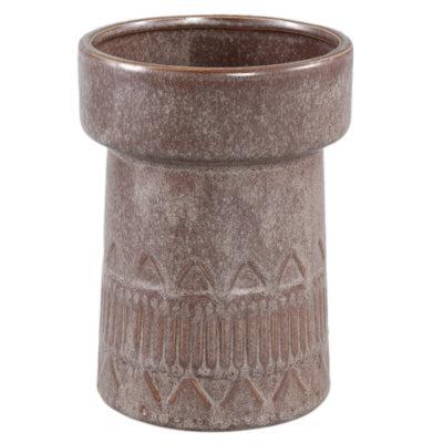 PTMD bloempot rail hoog l donkerbruin 19 cm | 8 stuks