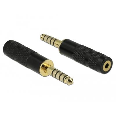 DeLOCK 5-pins stereo 4,4 mm male jack naar 4-pins stereo 2,5 mm female jack adapter