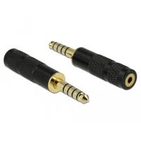 DeLOCK 5-pins stereo 4,4 mm male jack naar 4-pins stereo 2,5 mm female jack adapter - thumbnail