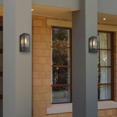 Globo WandlampGundula met sensor geribbeld glas - 31980S