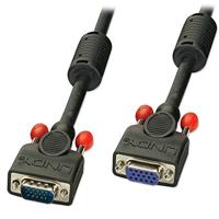 LINDY 36397 VGA kabel M/F, zwart 10m - thumbnail