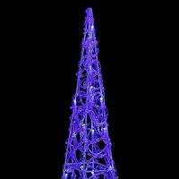 VidaXL Lichtkegel decoratief led 90 cm acryl blauw - thumbnail