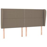 Boxspring met matras stof taupe 200x200 cm - thumbnail