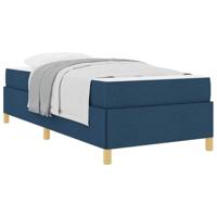 Boxspring bed Anders Blauw en Wit 90 x 200 cm Stof - thumbnail
