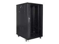 Lanberg FF01-6822-12B rack 22U Vrijstaande rek Zwart - thumbnail