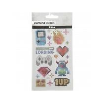 Creativ Company Diamond stickers, gadgets, vel 10x16 cm, 1 vel