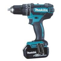 Makita Accu-klopboor/schroefmachine 2 snelheden Incl. 2 accus, Incl. koffer, Incl. accessoires, Incl. lader - thumbnail