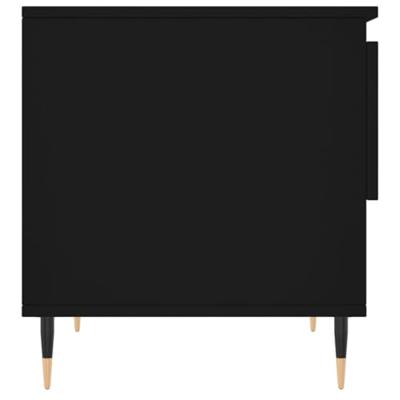 Salontafels 2 st 50x46x50 cm bewerkt hout zwart