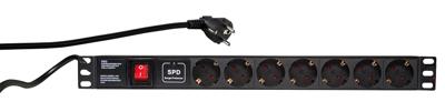 LogiLink PDU7C01 7AC-uitgang(en) 230V 2m Zwart Overspanningsbeveiliging LogiLink PDU7C01 7AC-uitgang(en) 230V 2m Zwart Overspanningsbeveiliging