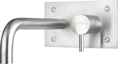 Wastafelmengkraan Inbouw Sapho Minimal 1-hendel Uitloop Gebogen 22.5 cm RVS Sapho - thumbnail
