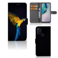 OnePlus Nord N10 | Telefoonhoesje | Met pasjeshouder | Papegaai - thumbnail