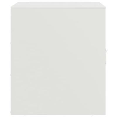 Nachtkastjes 2 st 34,5x39x44 cm staal wit