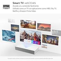 LG CineBeam laserprojector HU85LS Ultra kort voor Home Cinema, 2700 lumen, 4K UHD 2160p, projectie tussen 90-120 inch, LG Smart WebOS 4.5, Bluetooth audio, geïntegreerde luidspreker - thumbnail