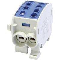 HoraeTec 080310-1-3 Hoofdleiding vertakkingsklem Messing, PA Grijs-wit (RAL 7035), Lichtblauw 1-polig 160 A 690 V Geleidertype: N - thumbnail