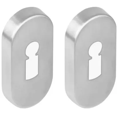 Intersteel rozetten ovaal met sleutelgat verdekt 65x30x10mm - RVS Intersteel rozetten ovaal met sleutelgat verdekt 65x30x10mm - RVS