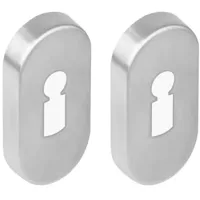 Intersteel rozetten ovaal met sleutelgat verdekt 65x30x10mm - RVS - thumbnail