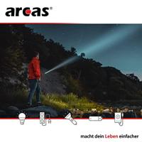 Arcas Arcas 3W Zaklamp werkt op batterijen LED 130 lm 169 g - thumbnail