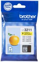 Brother inktcartridge, 200 pagina's, OEM LC-3211Y, geel - thumbnail