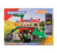 Majorette Claas Kleurenkaart + 3 voertuigen Boerderijschuur (model) - thumbnail
