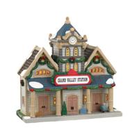 Lemax grand valley station verlicht kersthuisje Caddington Village 2020 - thumbnail