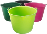 Emmer 15 l met schenktuit roze - thumbnail