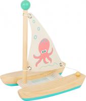 Small Foot badspeelgoed houten catamaran octopus - thumbnail