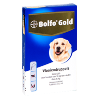 Bolfo Gold 250 hond vlooiendruppels 4 pipetten - thumbnail