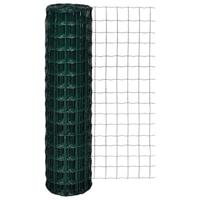 VidaXL Euro hek 10x1,5 m staal groen VidaXL Euro hek 10x1,5 m staal groen