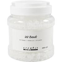 Creativ Company Uv-parels , l: 6 mm, d 8 mm, gatgrootte 4 mm, ca. 1800+ stuk, diverse kleuren, 320 gr, 700 ml/ 1 doosje - thumbnail