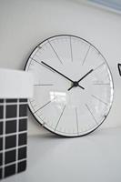 NeXtime ne-3506wi wandklok big stripe ø20 glas wit - thumbnail