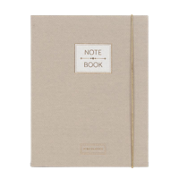 Pimpelmees Notitieboek A5 Mono Luxe Linnen Warm Nude - thumbnail