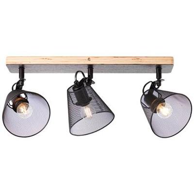 Brilliant 40130/76 - 3 Spots Plafondlamp Metaal/Hout